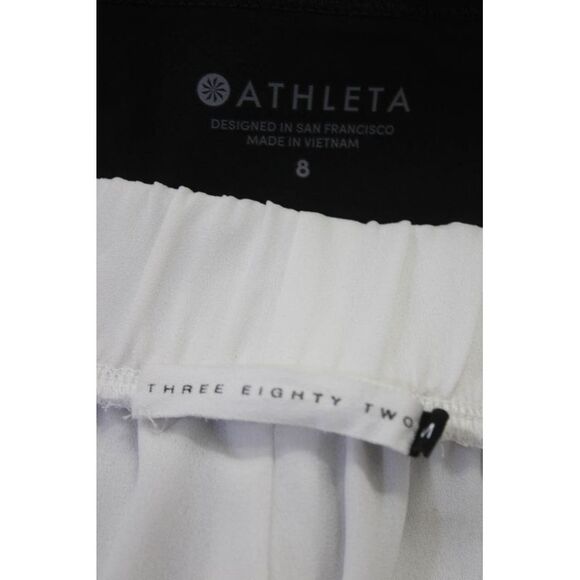 Athleta Three Eighty Two Womens Button Slim Straight Pants Black Size 8 M Lot 2 - Picture 3 of 3